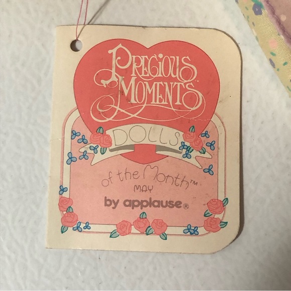VTG Precious Moments Applause Dolls of the Month May 1991 Melody Tags Basket HTF - Picture 14 of 16
